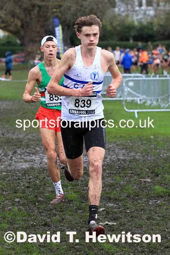 Mens Under-17s, 2022 British Athletics Cross Challenge, Sefton Park, Liverpool.  Photo: David T. Hewitson/Sports for All Pics